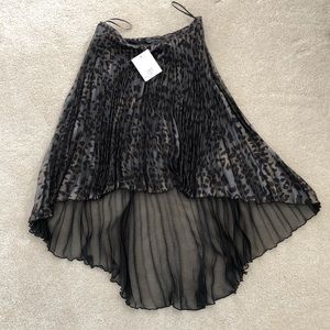 topshop asymmetrical leopard dress